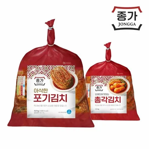 종가 종가집 아삭한포기김치 4.8kg2 총 9.6kg 추천상품 가격정보