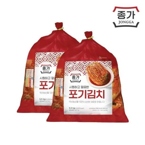 종가 종가집 중부식 포기김치 11kg 갓김치 400g 브랜드 상품 가격정보