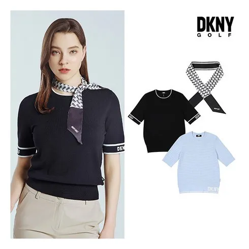 DKNY GOLF 24SS 여성 라운드 썸머 니트 2종  스카프 1종 만족 쇼핑 핫아이템 TOP8